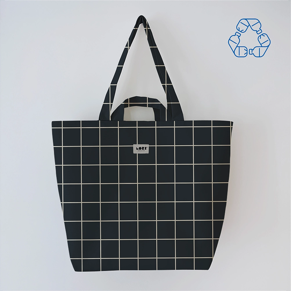 Bolsa de Asas Windowpane WHITE & BLACK