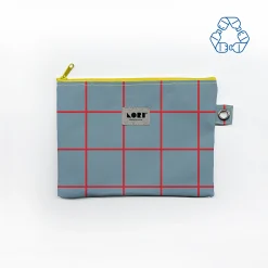 Monedero Multiusos WINDOWPANE Azul Claro y Rojo