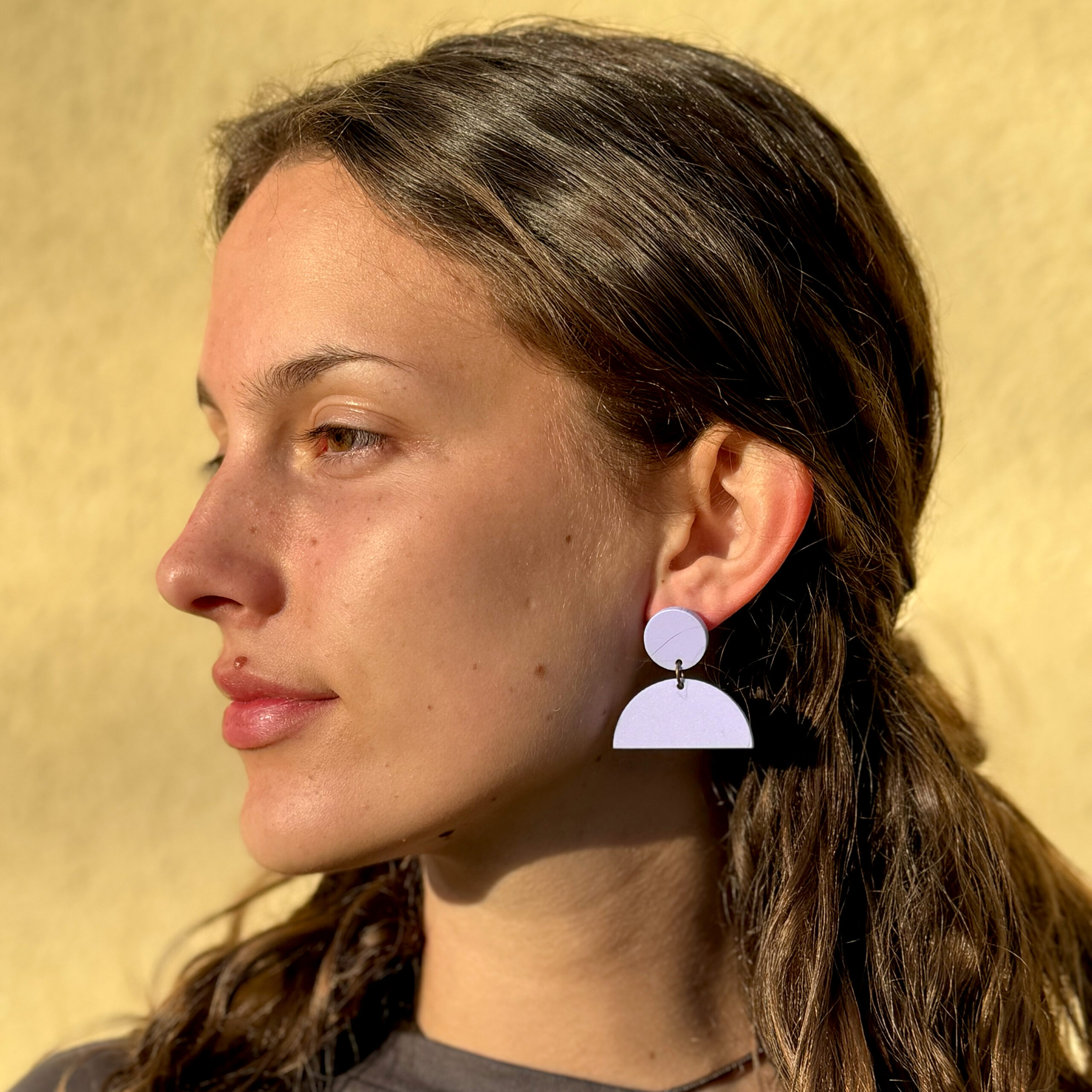 Pendientes de metacrilato Lila - Imagen 2